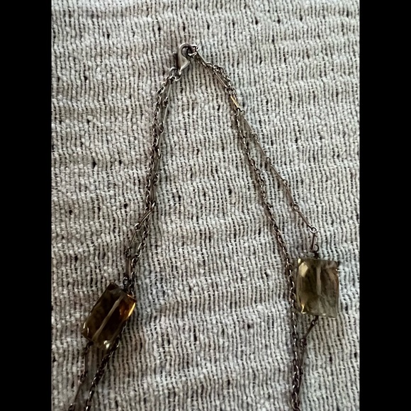 Smokey Quartz Silver Necklace - Picture 7 of 15